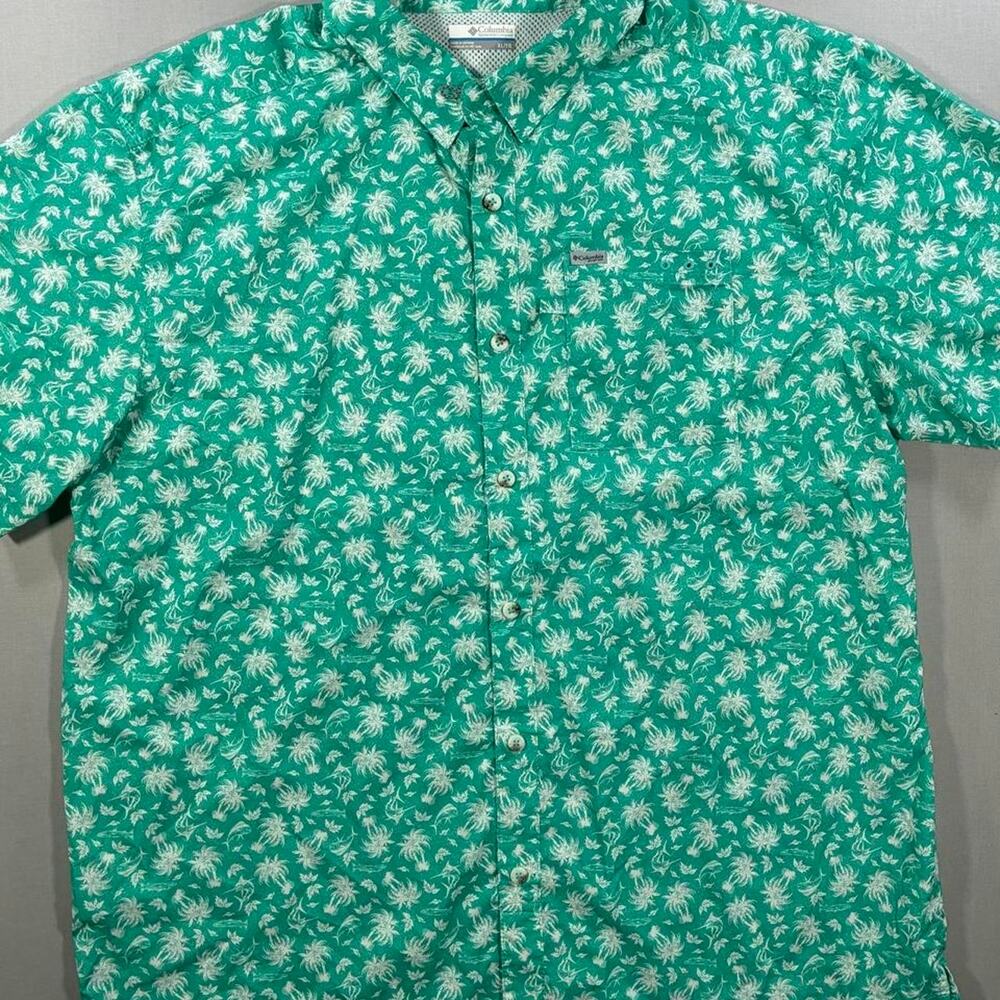 Columbia PFG Men's Fishing Shirt, Short Sleeve Sportswear Button Up